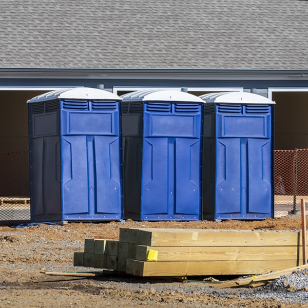 is there a specific order in which to place multiple portable toilets in Prue